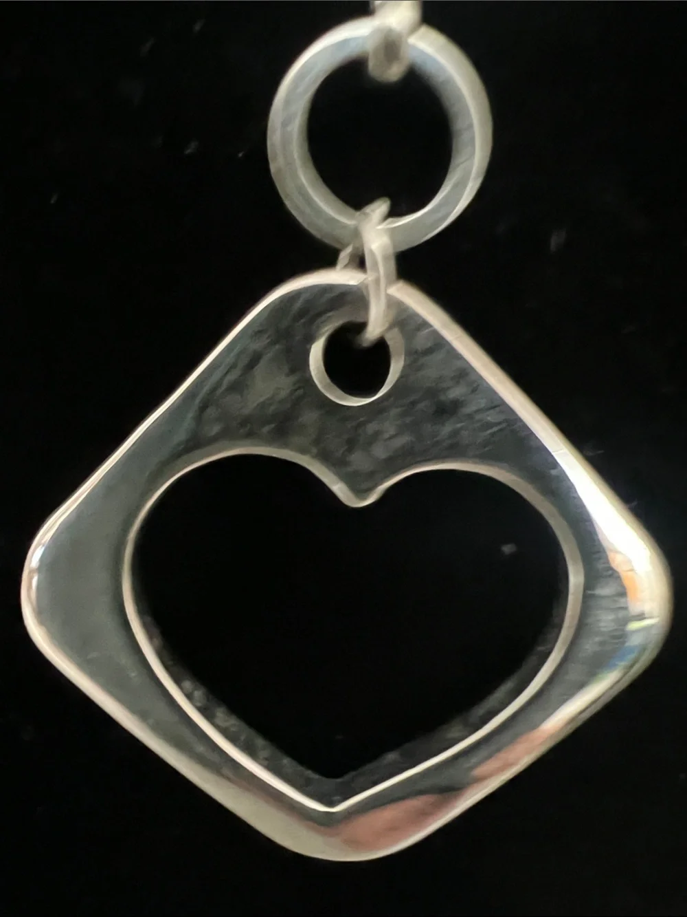 Vintage shiny silver